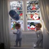 CINECE Christmas Stickers Decoration Removable Glass Window Static Stickers 223pcs