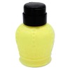Beauticom 250ml/8oz Opaque Yellow Crown Shaped Push Down Liquid Dispenser