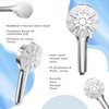 10-Inch Rain Shower Head with Handheld Spray Combo-6-Function Handheld Shower