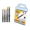 Multi Construction Drill Bit Set, 5 Piece Multi Material Drill