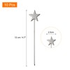 sourcing map 10 Pcs Stainless Steel Fruit Sticks, Cocktail Sticks