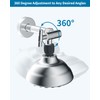 Hibbent All Metal Shower Head Elbow Adapter, 360 ° Adjustable