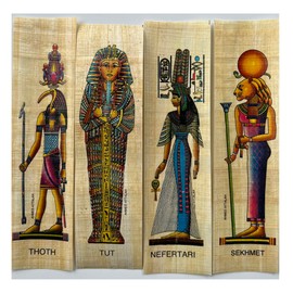 Egyptian Bookmarks for Kids History Education - Set of 10 Ancient Egypt God and Goddess Mythology Medieval Paper Bookmarks