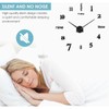 FERRISA Frameless DIY Wall Clock, 3 in 1 Large 3D