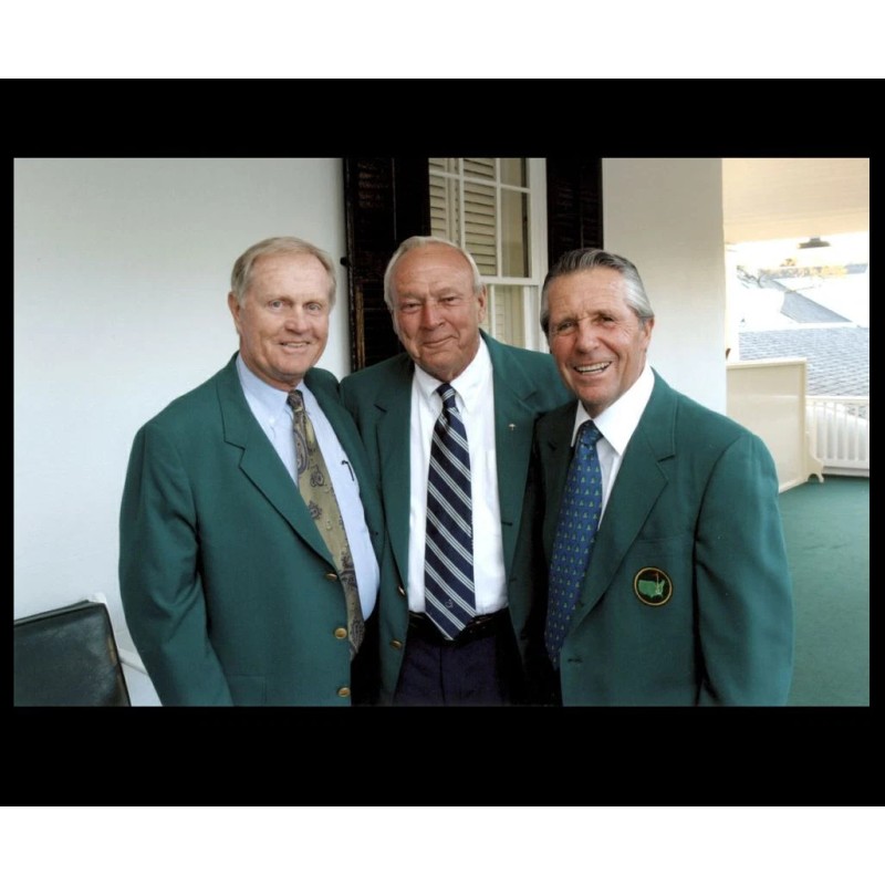 Jack Nicklaus Arnold Palmer PHOTO Gary Player Masters Augusta Golf