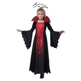 Girl’s Midnight Flight Vampire Costume, XL