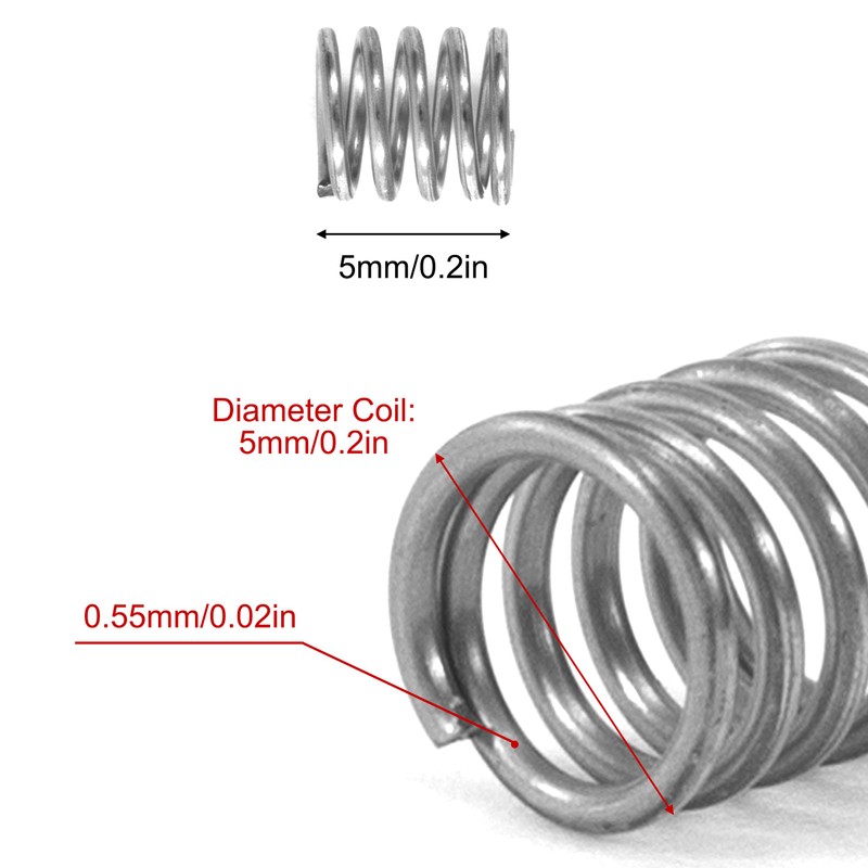 GUNGY Compression Spring Stainless Steel Spring Compression Springs 5 mm