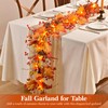 6 FT Fall Garland with 20 Lights & Timer, Pre-lit