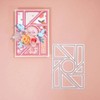Rectangle Grid Frame Metal Die Cuts Dies, Rectangle Geometric Grid