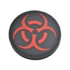 Patch Nation Biohazard PVC Airsoft Velcro Emblem Badge Red