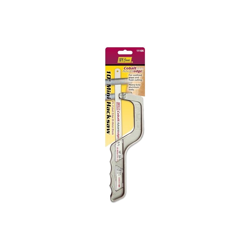 IVY Classic 11105 10" Mini Hacksaw, Aluminum Body with Bi-Metal