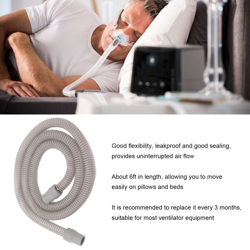 6FT Breathing Machine Tube Universal Flexible Connecting Tube Sealing for