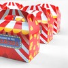 Tytroy 12 Pack Carnival Themed Cardboard Paper Treat Boxes Gable