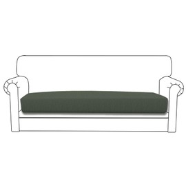 Easy-Going Stretch Cushion Cover Sofa Cushion Furniture Protector Sofa Seat Sofa slipcover Sofa Cover Soft Flexibility with Elastic Bottom(Sofa Cushion,Olive Green)