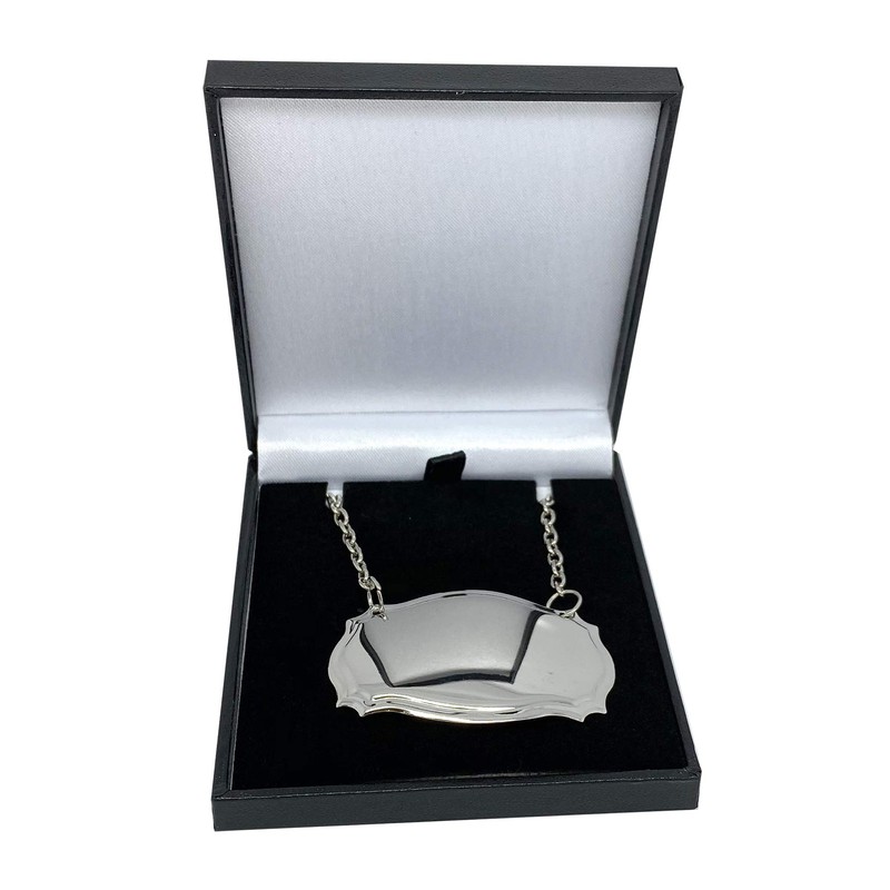 Giftshop UK Gin Engraved Silver Decanter Label