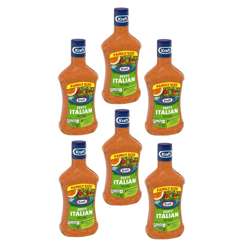 Kraft Zesty Italian Salad Dressing 24 oz Family Size -