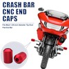 Crash Bar Sliders CNC Decorative End Caps for Harley Touring