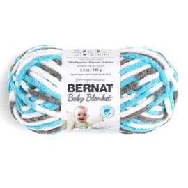Bernat Baby Blanket Yarn, 3.5 Oz, Gauge 6 Super Bulky, Sail Away 3-Pack