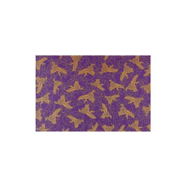 Cogit Flameproof Buddhist Altar Mat, Crane Pattern, 17.3 x 11.4 inches (44 x 29 cm), Free Cut Type