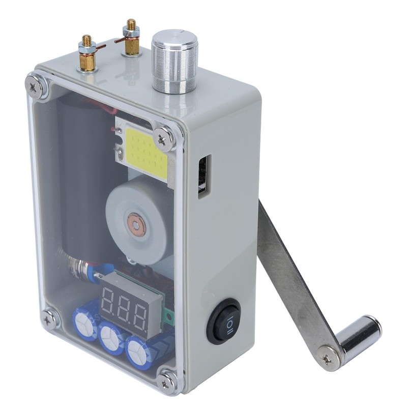 Hand Crank Generator, Fast Charging Portable Power Station with COB