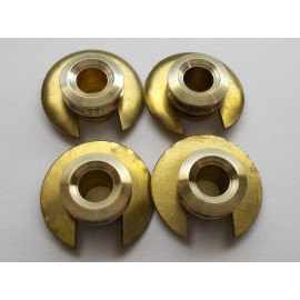 Vienna ANTIQUE VIENNA WEIGHT REGULATOR CLOCK DIAL GROMMETWASHER CLIP 9MM HOLE 2 PAIRS