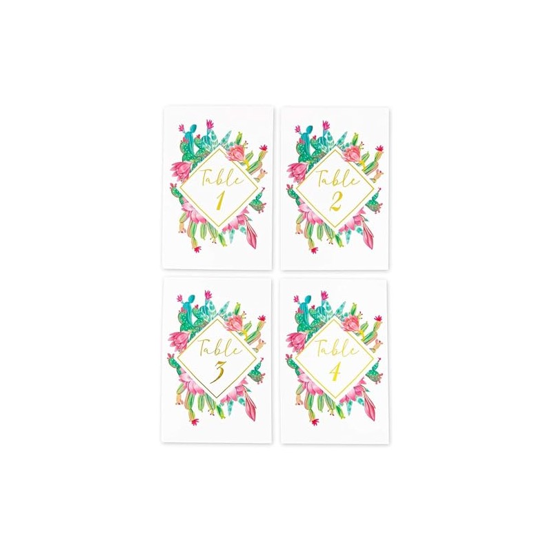 Números de mesa de boda suculentos, 1 – 25, decoración