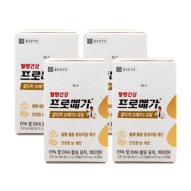 Chong Kun Dang Health Promega Altige Omega 3 Dual 520mg x 60 capsules x 4 boxes I / 종근당건강 프로메가 알티지 오메가3 듀얼 520mg x 60캡슐 X 4박스 I