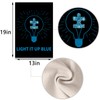 Autism Garden Flag Light It Up Blue Puzzle Piece Bulb
