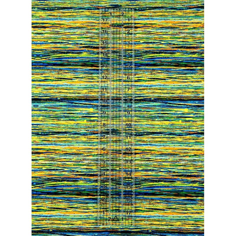 Timeless Treasures Sunflower Symphony Multicolor String Stripes Cotton Fabric by