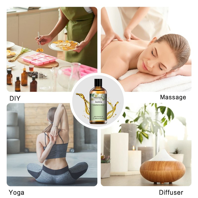 PHATOIL Aroma Oil, Jasmine, 3.4 fl oz (100 ml), Essential