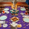 SWSATYW Ramadan Mubarak Disposable Plastic Tablecloth Party Decorations Ramadan Kareem