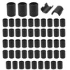 Luomorgo 52 Pcs 7/8 Inch Wire Shelf Clips, Plastic Shelf