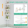 shuang qing 4-Tier Corner Shower Caddy Tension Pole Organizer -