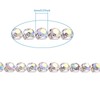 PandaHall 10 Yards/Roll Crystal Rhinestone Diamante Chain 2mm Crystal AB