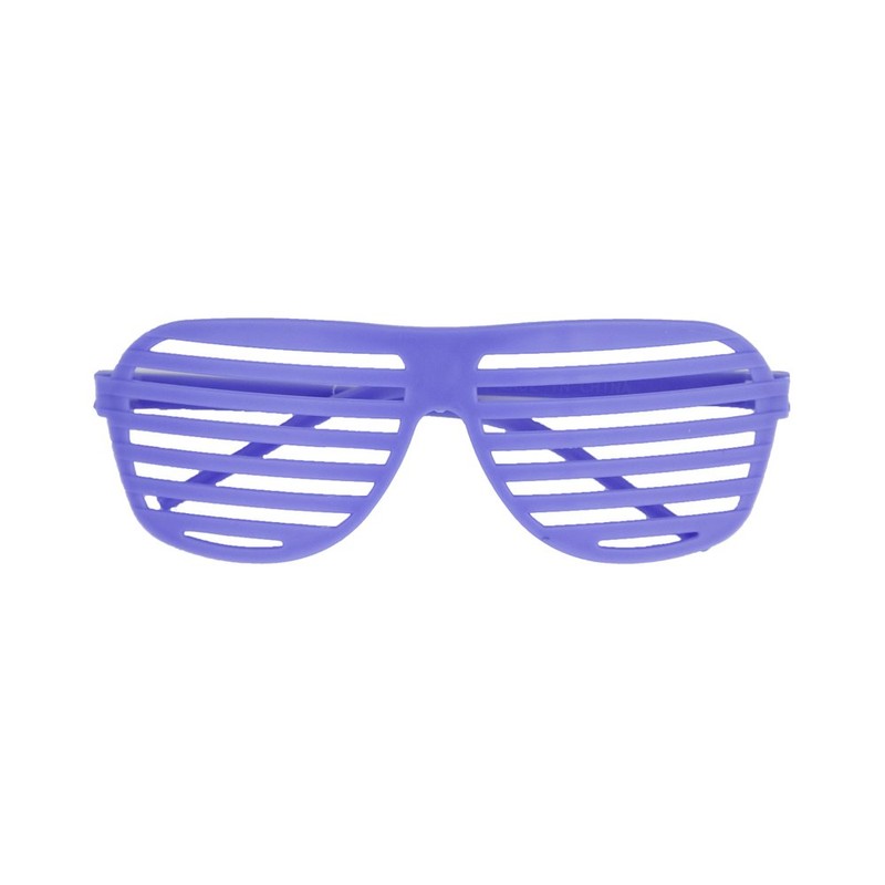 Unique Ultra-Colorful Neon Shutter Shade Novelty Glasses - 6"x 6.5"x