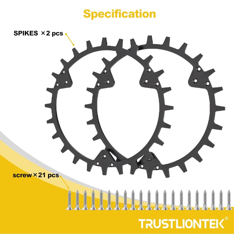 TRUSTLIONTEK Robotic Lawnmower Spikes for Model Husqvana Traction Improvement for