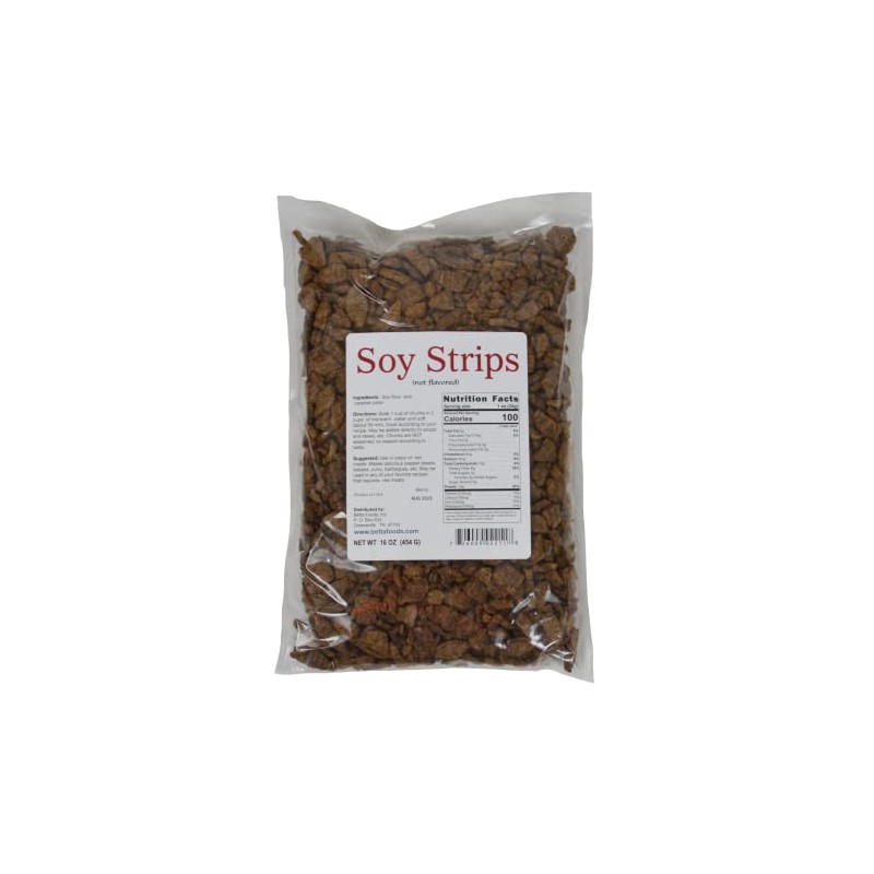 Soy Strips (Unflavored) (16 ounce bag)