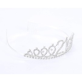Topfunyy Tiara und Schärpe zum 21. Geburtstag – Finally 21 Silber Schärpe Kristall Krone Geburtstagsgeschenk für Mädchen 21. Geburtstag Party Supplies