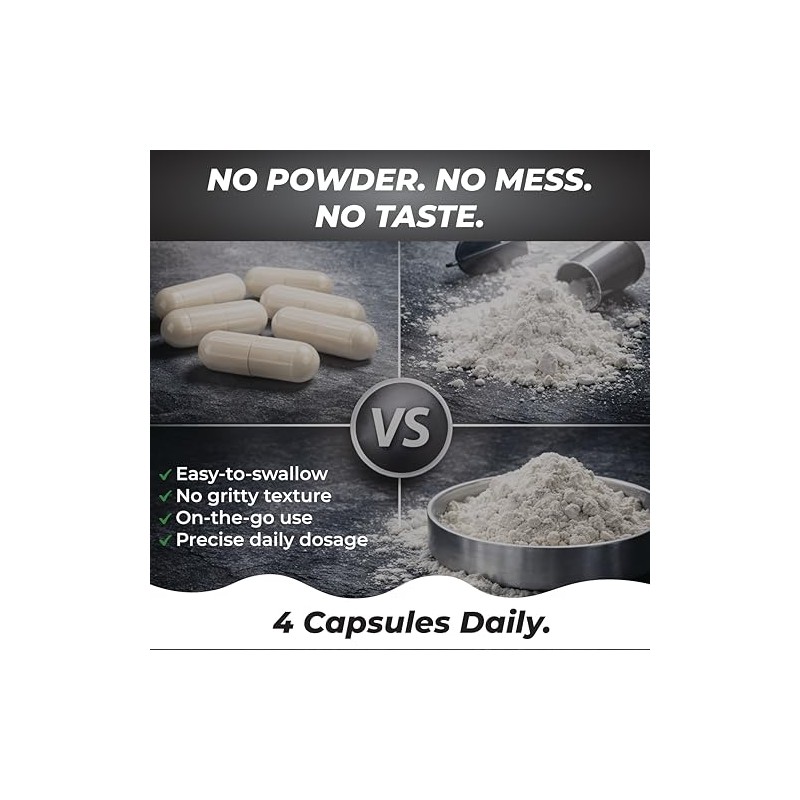 Creatine Monohydrate 240 Vegan Capsules – 3000mg per Serving |