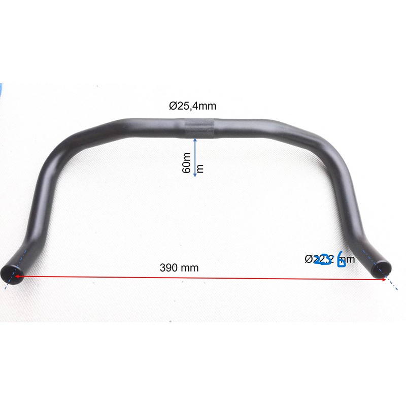 Aluminium Handlebar Bullhorn Handlebar for Fixie / Single Speed 25.4