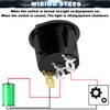 MKBKLLJY 8 Pieces Round Rocker Switch ON/OFF SPST DC 12V
