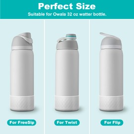 yoelike Silicone Boot for Owala Water Bottle 32 oz, Anti-Slip Protective Sleeve for FreeSip/Twist/Flip, Bottom Bumper Cover for Watter Bottle Accessories