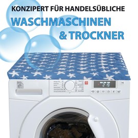 Bestlivings Washing Machine Cover (Starfish – Dark Blue) 60 x 60 cm with Elastic Band, Dryer Cover Washing Machine Cover in Various Colours