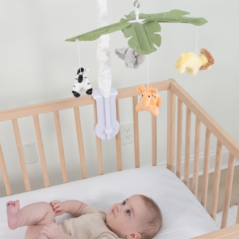 The Peanutshell Crib Mobile for Boys or Girls - White