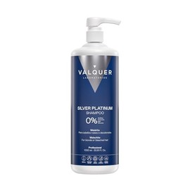 Valquer Professional Silver Zero Platinum Shampoo. Without sulfates, salt or silicones. White, gray and blond hair (1000 ml)