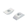 uxcell 12pcs M8 Half Moon Nuts Washers, Iron Solid Half