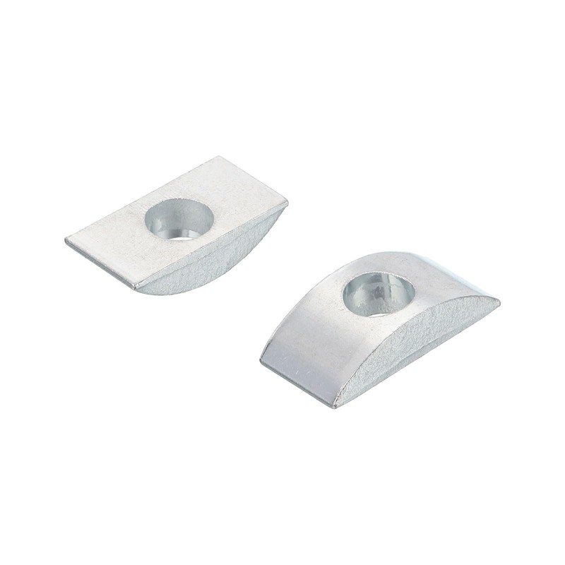 uxcell 12pcs M8 Half Moon Nuts Washers, Iron Solid Half