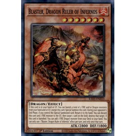 Blaster, Dragon Ruler of Infernos - RA03-EN010 - Super Rare - 1st Edition