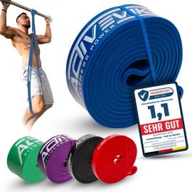 ActiveVikings® Pull-Up Fitness Bands Perfect for Muscle Building and Crossfit Freeletics, Calisthenics Fitness Band, Pull Up Bands, Resistance Bands, blue