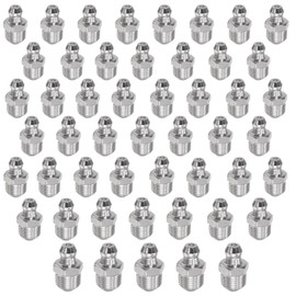 ユアクト グリスニップル 1/8PT 直A型 ストレート 50個セット グリースニップル 潤滑 オイル注入 ベアリング 機械 可動部 接続ジョイント アダプター